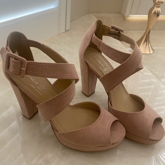 👠Chinese Laundry Pink Strappy Heels 👠 - Picture 6 of 7